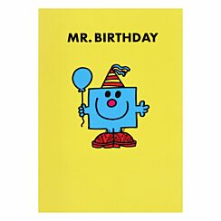 Yellow Mr Birthday Card