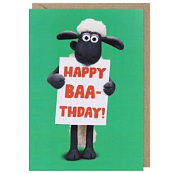 ‘Happy Baa-thday Sign’ Birthday Card