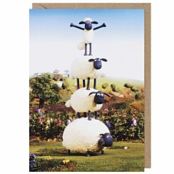 ‘Stack Of Sheep’ Greetings Card