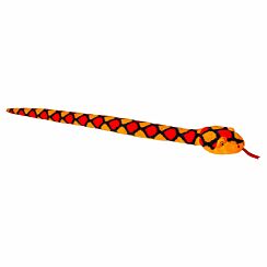 Keeleco Orange Snake 100cm Soft Toy