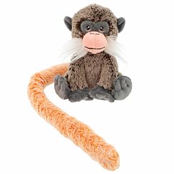 Keeleco Monkey Tails Emperor Tamarin 18cm Soft Toy