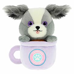 Puppachino Stormi The Grey Dog 16cm Soft Toy