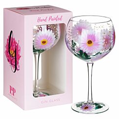 Hand Painted Cosmos Gin Glass