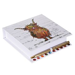 Highland Hamish Cow Memo Block & Pen