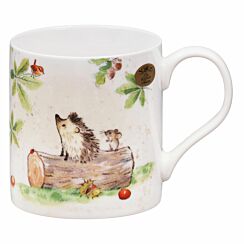 Hedgehog on Log Fine China Mug