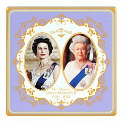 Her Majesty Queen Elizabeth II Commemorative Ceramic Coaster Boxed