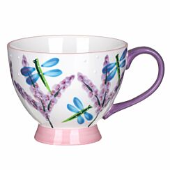 Dragonfly Footed Mug