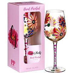 Summer Daisies Wine Glass