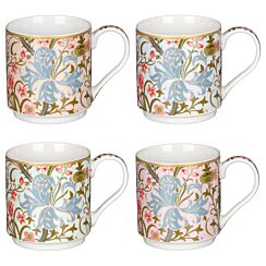 Golden Lily Set of 4 Stacking Mugs