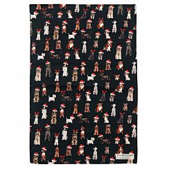 ‘Christmas Dogs’ Tea Towel