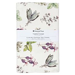 The Kitchen Garden Herbs Pure Tea Towel