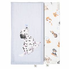 Little Paws Boxed Set of Two Muslin Cloths