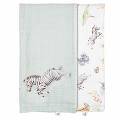 Little Savannah Boxed Set of Two Muslin Cloths