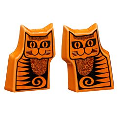 Cat Orange Cruet Set Boxed