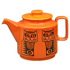 Hornsea Cat Orange Teapot