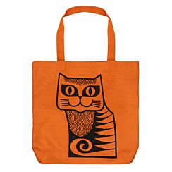 Hornsea Cat Orange Tote Bag