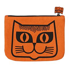 Hornsea Cat Orange Pouch Bag