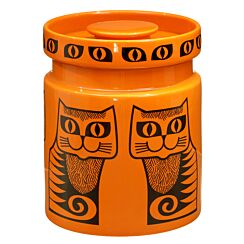 Hornsea Cat Orange Cookie Jar