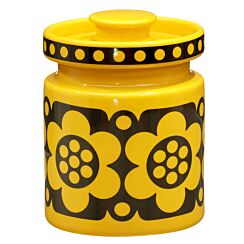 Hornsea Geo Flower Yellow Mini Jar