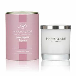 Pink Pepper & Plum 230g Luxury Glass Soy Candle