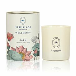 Calm 230g Wellbeing Glass Soy Candle