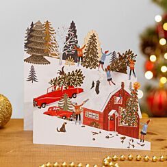 The Tree Zig Zag 3D Christmas Card