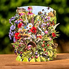 ‘Wildflowers’ 3D Greetings Card