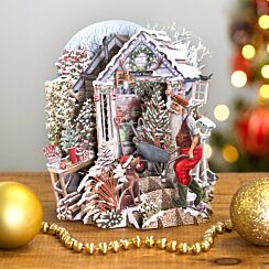 Santa’s Shed 3D Christmas Card