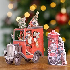 'UK Postie' 3D Christmas Card