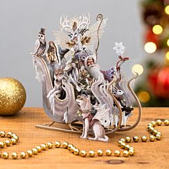 Snow Queen Sleigh 3D Christmas Card