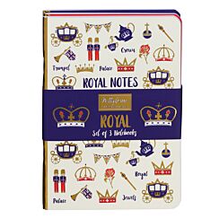 Royal Set of 3 A6 Notebooks     