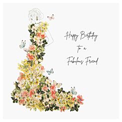 Fabulous Friend Luxury Birthday Card