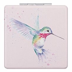 ‘Wisteria Wishes’ Hummingbird Compact Mirror