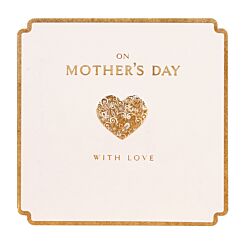 Gold Heart Mother’s Day Card