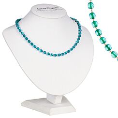 Teal & Green Filaments Full Necklace