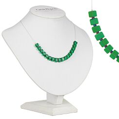 Emerald Tiles Links Necklace
