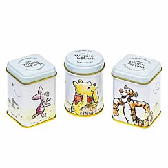 Disney Winnie the Pooh Set of Three Mini Tea Tins