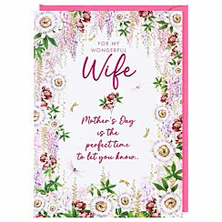 Pizazz ‘Passionflower’ Wife Large Mother’s Day Card