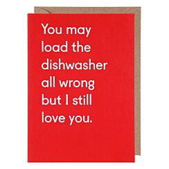 Twin Pines ‘Load The Dishwasher Wrong’ Valentine’s Day Card