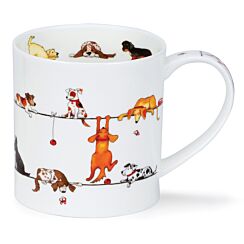 Live Wires Dog Orkney Shape Mug