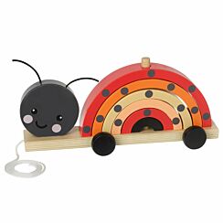 Spring Garden Ladybird Stacking Pull Along Toy