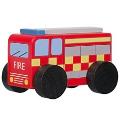 Wooden Fire Engine Toy