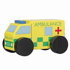 Wooden Ambulance Toy