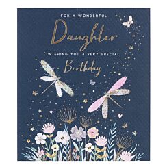 Violet Wonderful Daughter Birthday Card