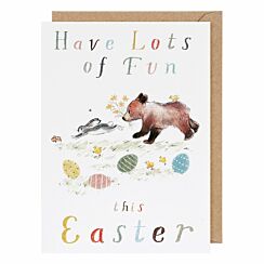 Bear, Hare & Mouse Easter Card