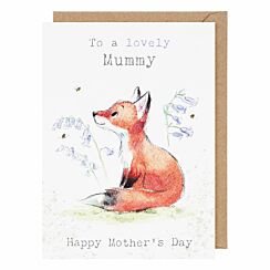 Fox With Bluebells ‘Mummy’ Mother’s Day Card