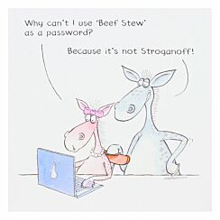 Funny Farm Beef Stew Birthday Card