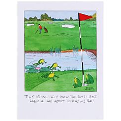 Bestie Golf Shot Greetings Card