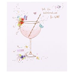 Lemon Sorbet ‘Let the Celebrations Be-Gin’ Birthday Card