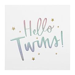 Cloud Nine Hello Twins New Babies Card